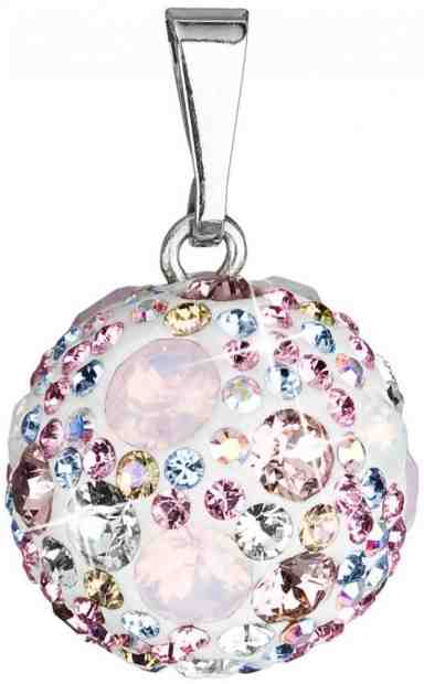 Evolution Group Stříbrný přívěsek s krystaly Swarovski 34081.3 Magic rose + 2 měsíce na vrácení zboží