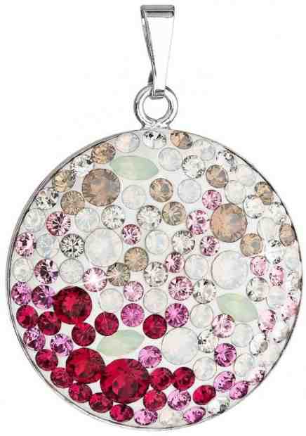 Evolution Group Stříbrný přívěsek s krystaly Swarovski 34131.3 Sweet love + 2 měsíce na vrácení zboží