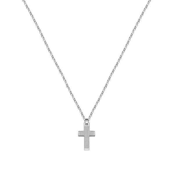 Morellato Pánský ocelový náhrdelník s křížkem Motown SALS45 + 2 měsíce na vrácení zboží