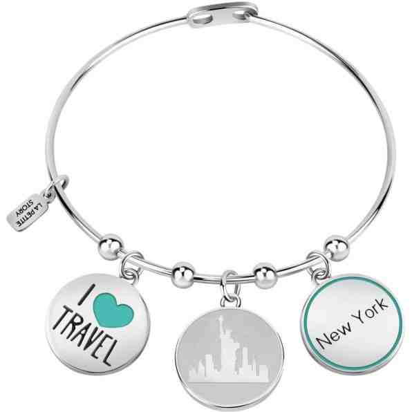 La Petite Story Cestovatelský pevný náramek Myself LPS05ATA05 + 2 měsíce na vrácení zboží