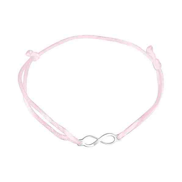 Praqia Šňůrkový růžový kabala náramek Nekonečno KA6185 + 2 měsíce na vrácení zboží