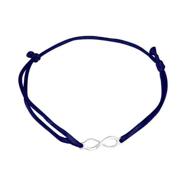 Praqia Šňůrkový modrý kabala náramek Nekonečno KA6188 + 2 měsíce na vrácení zboží
