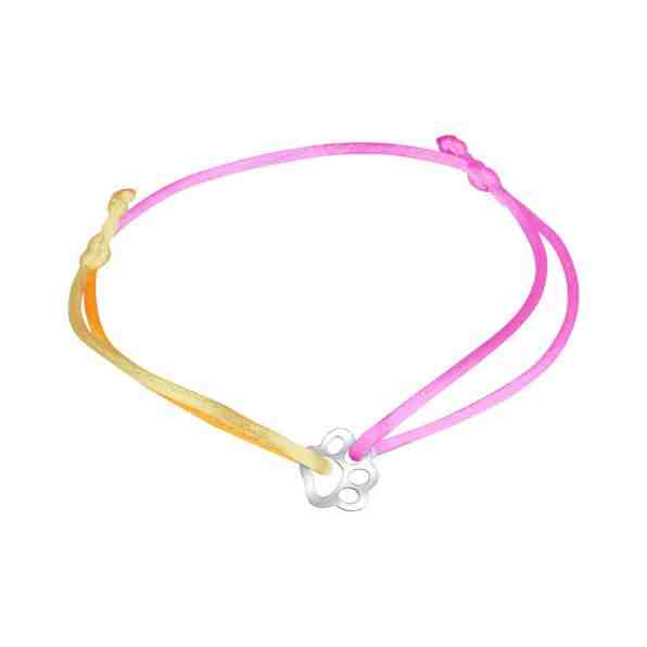 Praqia Šňůrkový duhový kabala náramek Tlapička KA6176 + 2 měsíce na vrácení zboží