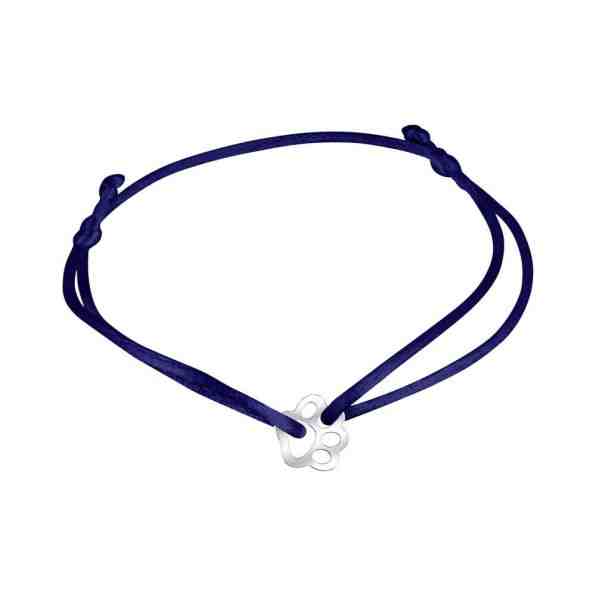 Praqia Šňůrkový modrý kabala náramek Tlapička KA6178_RH + 2 měsíce na vrácení zboží