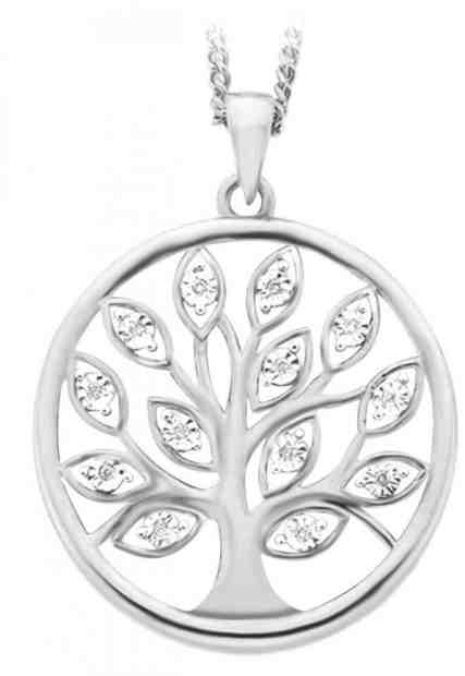 JVD Stříbrný přívěsek se zirkony Strom života SVLP0530XH2BI00 + 2 měsíce na vrácení zboží