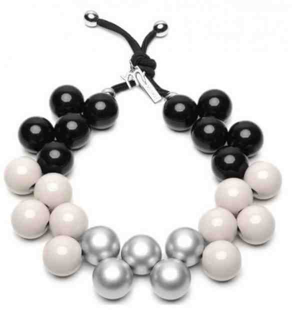 #ballsmania Originální náhrdelník C206MSEAS-028 Nero-Tortora-Silver Metal + 2 měsíce na vrácení zboží