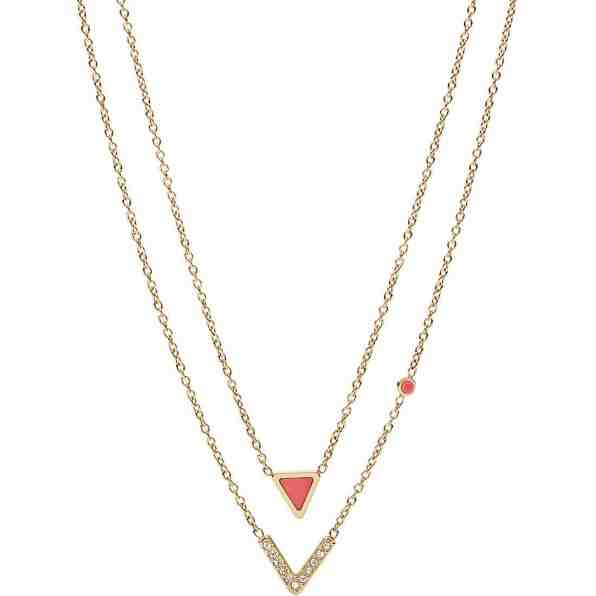 Fossil Krásný ocelový náhrdelník JF02894710 + 2 měsíce na vrácení zboží