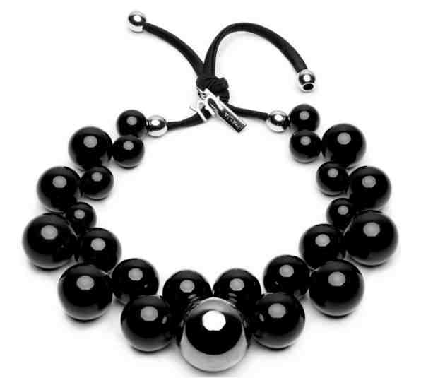 #ballsmania Originální náhrdelník C999-SILVER/0303 NERO + 2 měsíce na vrácení zboží