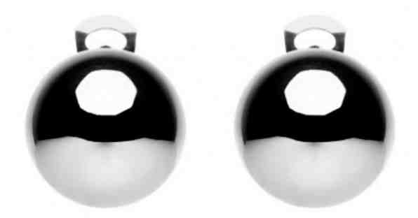 #ballsmania Originální náušnice O154MIRR-SILVER Mirror + 2 měsíce na vrácení zboží