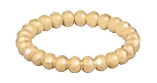 Troli Stylový pozlacený kuličkový prsten 56 mm + 2 měsíce na vrácení zboží