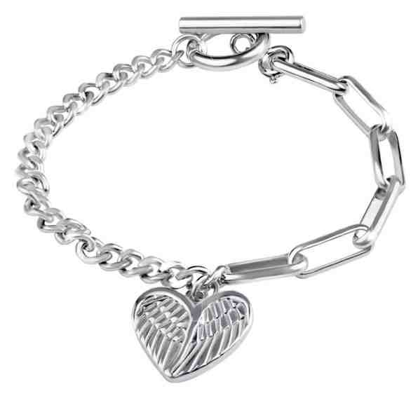 Troli Designový ocelový náramek s přívěskem Srdce + 2 měsíce na vrácení zboží