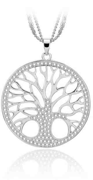 JVD Stříbrný přívěsek se zirkony Strom života SVLP0594XH2BI00 + 2 měsíce na vrácení zboží