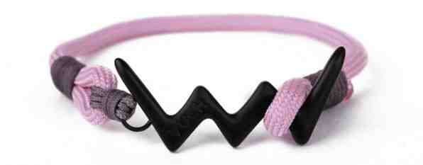 Vuch Designový lankový náramek Loopy Black M (17 - 18 cm) + 2 měsíce na vrácení zboží