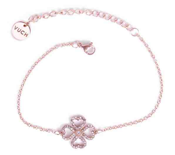 Vuch Moderní náramek s krystaly Liny Rose Gold + 2 měsíce na vrácení zboží