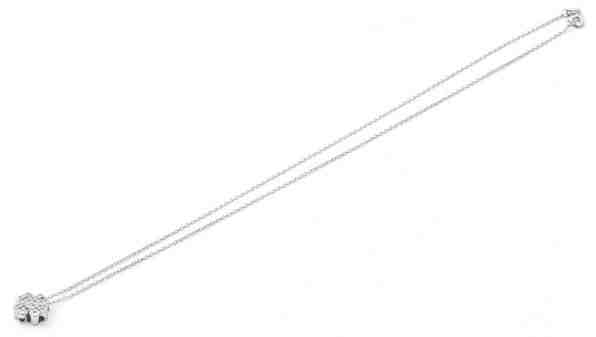 Beneto Stříbrný náhrdelník Čtyřlístek se zirkony AAGS162/45 (řetízek, přívěsek) + 2 měsíce na vrácení zboží