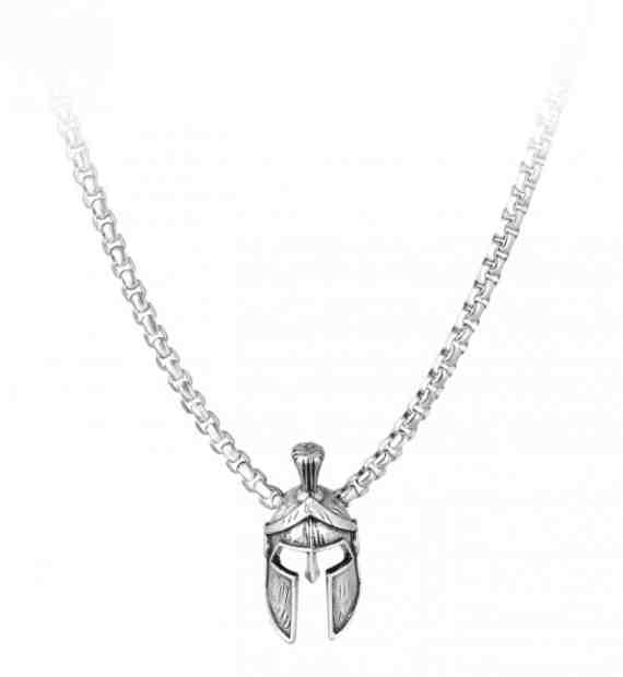Troli Designový pánský náhrdelník s rytířskou přilbou + 2 měsíce na vrácení zboží