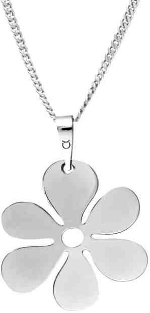 Praqia Stříbrný náhrdelník s designem květiny KO0409m_CU050_45_N_RH  (řetízek, přívěsek) + 2 měsíce na vrácení zboží