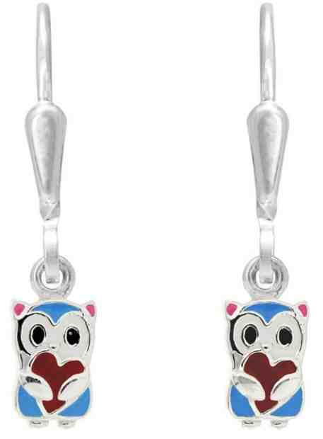 Praqia Dětské stříbrné náušnice Medvídek NA8060_RH + 2 měsíce na vrácení zboží