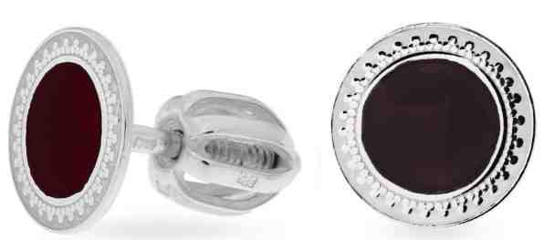 Praqia Drobné stříbrné náušnice s černým středem NA5333_RH + 2 měsíce na vrácení zboží