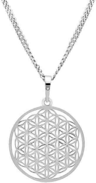 Praqia Stříbrný náhrdelník Mandala KO1785m_CU050_50_RH  (řetízek, přívěsek) + 2 měsíce na vrácení zboží