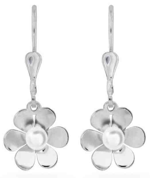 Praqia Něžné stříbrné náušnice Flora NA0773_RH + 2 měsíce na vrácení zboží