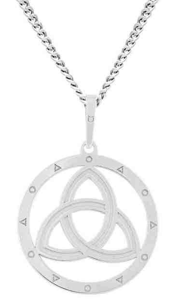 Praqia Moderní stříbrný náhrdelník Epona KO6016_CU050_45_RH  (řetízek, přívěsek) + 2 měsíce na vrácení zboží