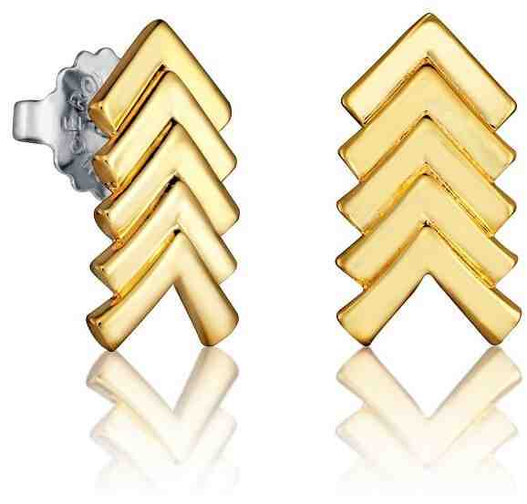 Viceroy Elegantní pozlacené náušnice Fashion 3211E19012 + 2 měsíce na vrácení zboží