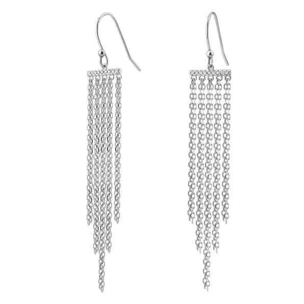 Silvego Dlouhé stříbrné náušnice Chiara JJJ0210E1 + 2 měsíce na vrácení zboží