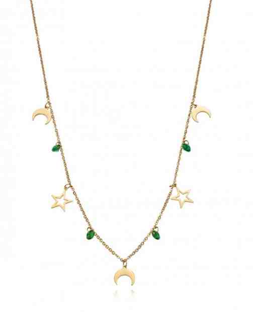 Viceroy Módní ocelový náhrdelník s přívěsky 75199C01012 + 2 měsíce na vrácení zboží