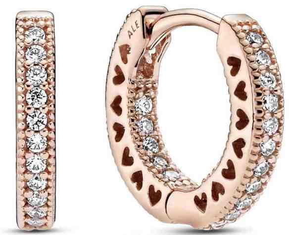 Pandora Třpytivé kruhové náušnice 286317C01 + 2 měsíce na vrácení zboží