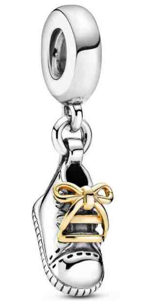 Pandora Stříbrný korálek Dětská botička 799075C00 + 2 měsíce na vrácení zboží