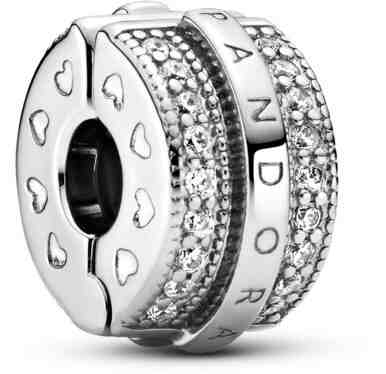 Pandora Stříbrný korálek se zirkony Pavé Lines 799042C01 + 2 měsíce na vrácení zboží