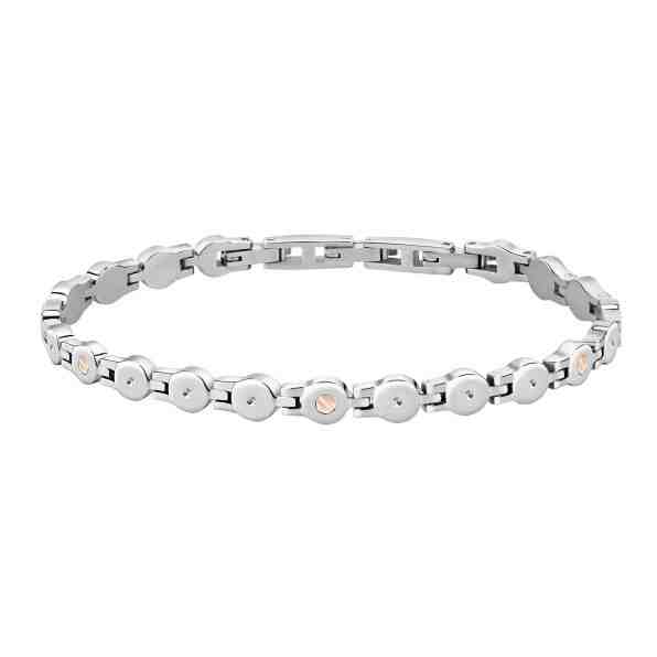 Morellato Pánský ocelový náramek Gold SATM07 + 2 měsíce na vrácení zboží