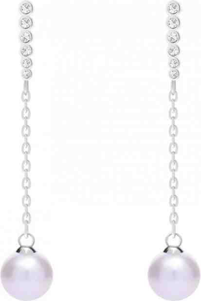 Preciosa Něžné stříbrné náušnice s pravou perlou Samoa 5309 00 + 2 měsíce na vrácení zboží