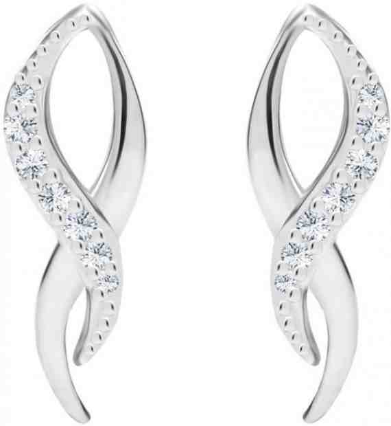 Preciosa Stříbrné náušnice s kubickou zirkonií Vanua 5305 00 + 2 měsíce na vrácení zboží