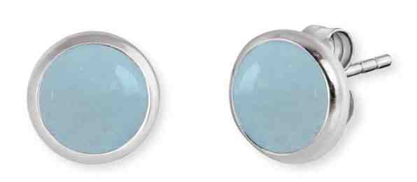 Engelsrufer Stříbrné náušnice s modrým achátem ERE-BA-ST + 2 měsíce na vrácení zboží