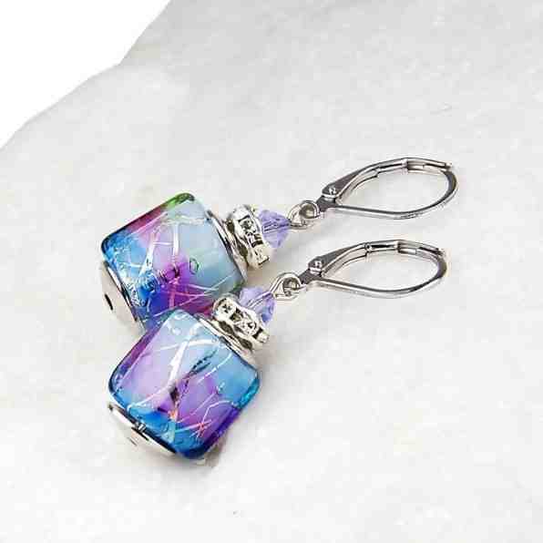 Lampglas Elegantní dámské náušnice Vivienne z perel Lampglas s ryzím stříbrem ESA22 + 2 měsíce na vrácení zboží