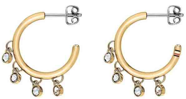 Tommy Hilfiger Pozlacené ocelové náušnice kruhy TH2780232 + 2 měsíce na vrácení zboží