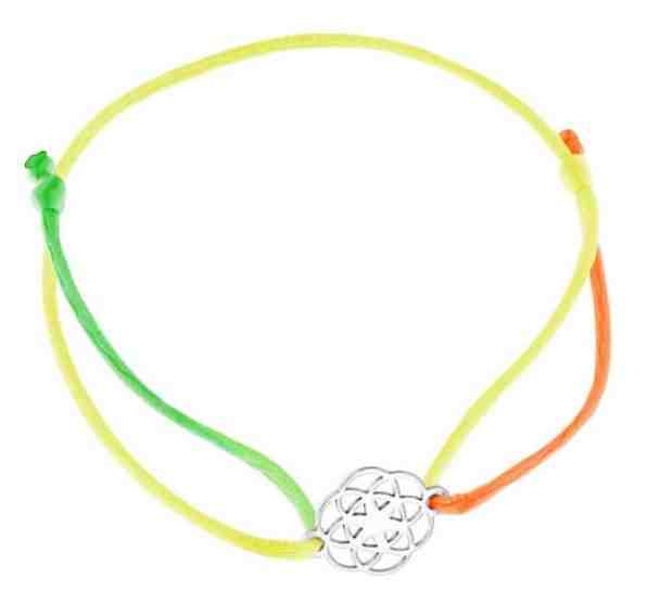 Praqia Šňůrkový duhový kabala náramek Mandala KA6201 + 2 měsíce na vrácení zboží