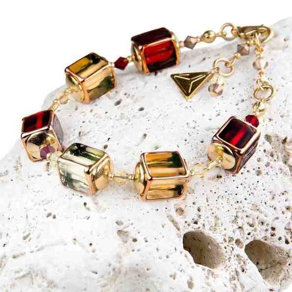 Lampglas Mimořádný náramek Her Majesty s perlami Lampglas BCU3 + 2 měsíce na vrácení zboží