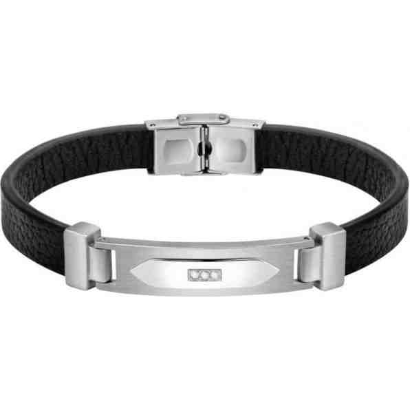 Morellato Kožený náramek s ocelovou ozdobou Moody SQH27 + 2 měsíce na vrácení zboží