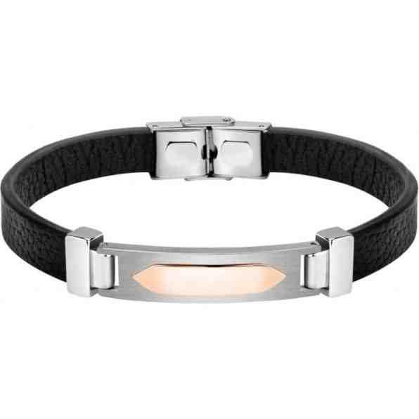 Morellato Kožený náramek s ocelovou ozdobou Moody SQH28 + 2 měsíce na vrácení zboží