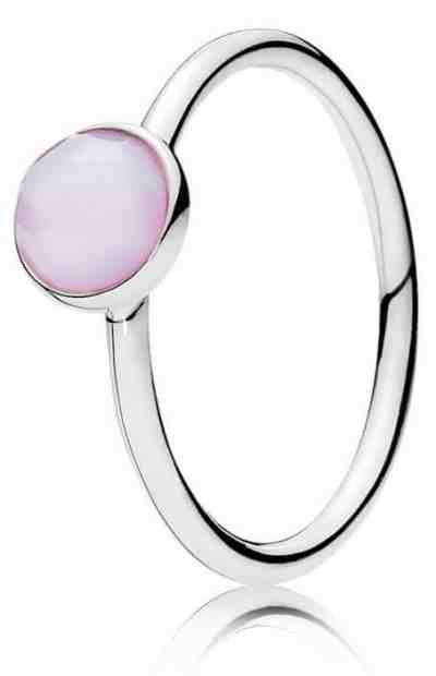 Pandora Stříbrný prsten s růžovým krystalem 191012NOP 56 mm + 2 měsíce na vrácení zboží