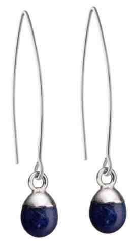 Decadorn Stříbrné náušnice s tmavě modrým sodalitem + 2 měsíce na vrácení zboží