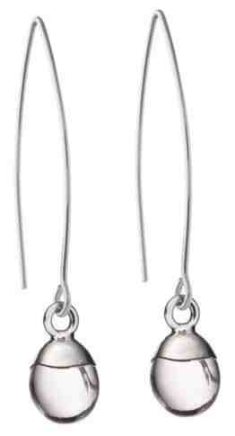 Decadorn Stříbrné náušnice s čirým křemenem + 2 měsíce na vrácení zboží