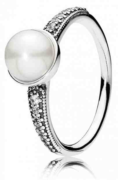 Pandora Elegantní prsten s perlou 191018P 50 mm + 2 měsíce na vrácení zboží