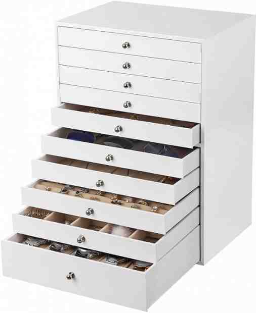 Troli Designová bílá šperkovnice JBC10W + 2 měsíce na vrácení zboží