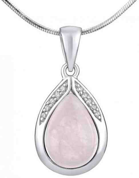 Silvego Stříbrný přívěsek s přírodním Růženínem JST13327RQP + 2 měsíce na vrácení zboží