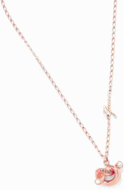 Guess Stylový bronzový náhrdelník s uzlem UBN29014 + 2 měsíce na vrácení zboží