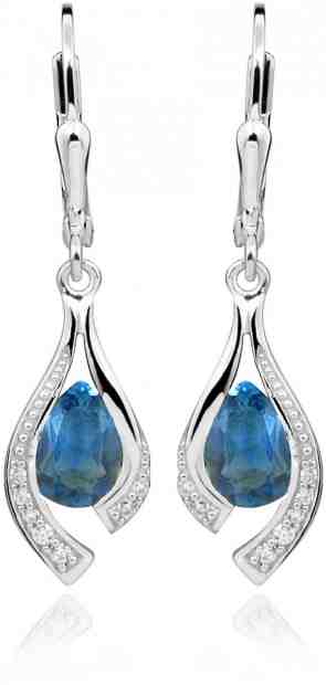 JVD Třpytivé stříbrné náušnice SVLE0010SH8M400 + 2 měsíce na vrácení zboží